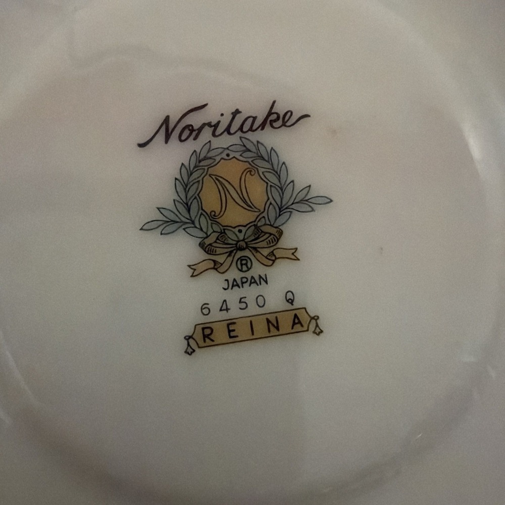 Noritake Reina 6450Q Tea cup saucer set of 14, Vintage Japan Collection - Picture 8 of 10